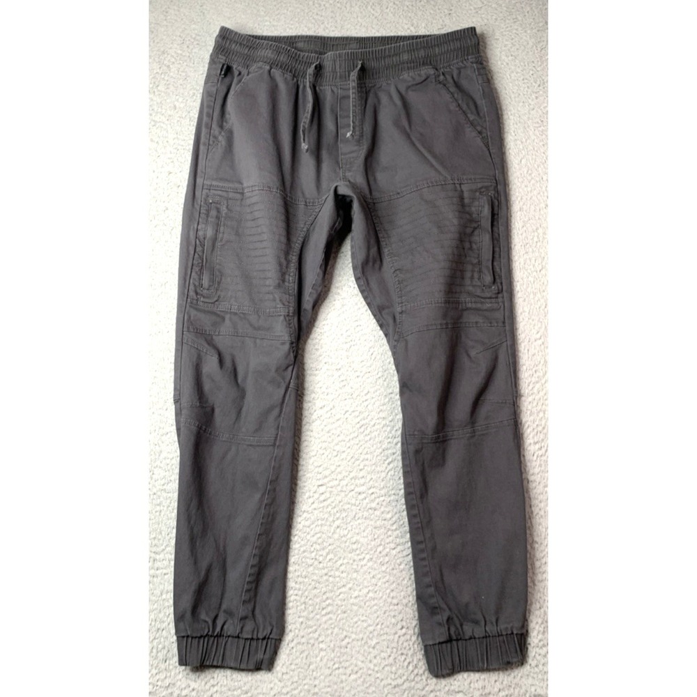 Ring Of Fire Joggers Mens Size XLarge Grey Cotton Blend RN 128172 Elastic Waist